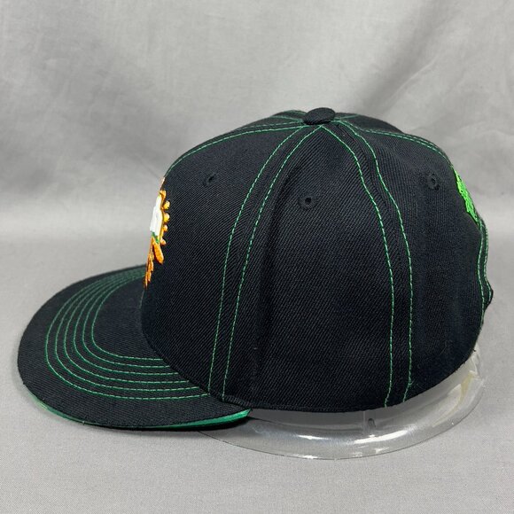 Teenage Mutant Ninja Turtles Orange Crush Snapback Hat Cap Black Adjustable Mens - Picture 5 of 16
